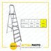 GREENFIELD 8 STEP Aluminum Home Ladder AFC0108C- 06-04-00008 •BUILDMATE•