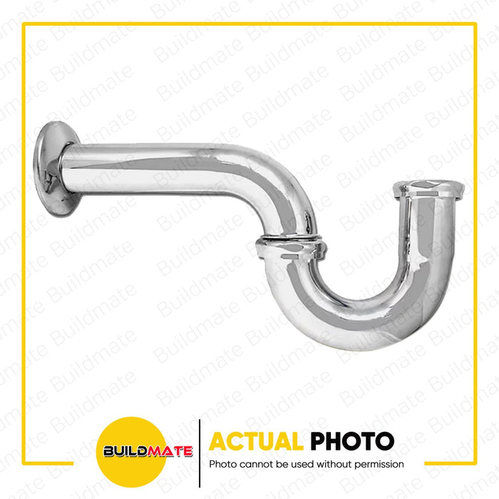 WATERHOUSE Stainless P Trap with Brass American Nut 1-1/2" | 1-1/4" SOLD PER PIECE •BUILDMATE• PHWH