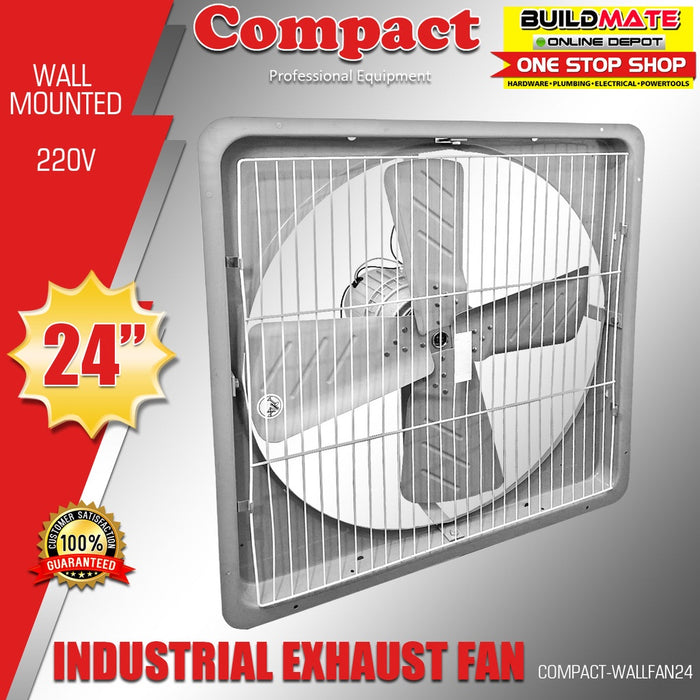 COMPACT/JR KAWASAKI Industrial Wall Mounted Electric Exhaust Fan 24"  AUTHENTIC •BUILDMATE•