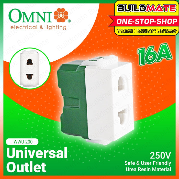 OMNI Electric Universal Outlet 16A WWU-200 •BUILDMATE•