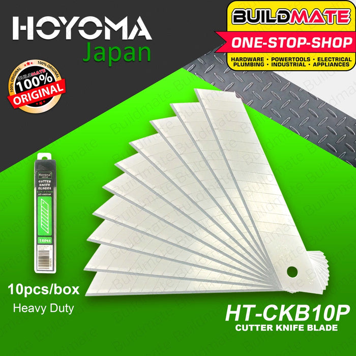 HOYOMA JAPAN Cutter Knife Blades REFILL 10 PCS/BOX HT-CKB10P •BUILDMATE• HYMHT