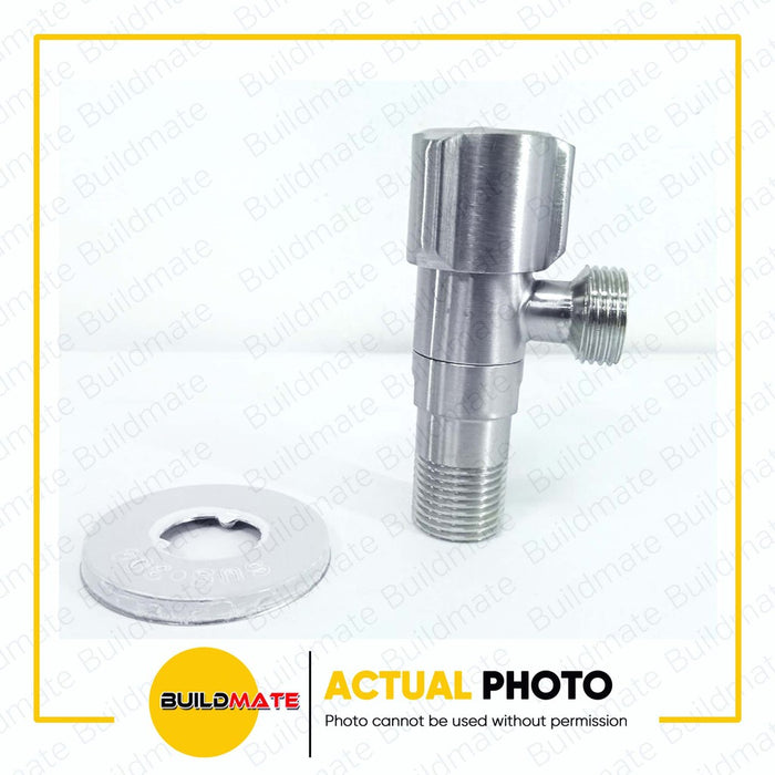 S.G.C. Rotate Angle Valve 360° Stainless Steel 1/2" x 1/2" 8022 •BUILDMATE•