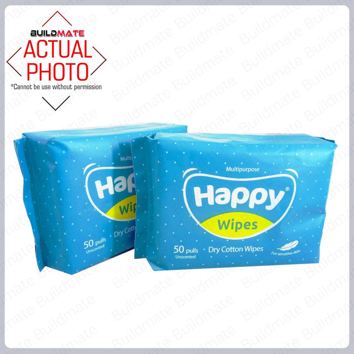 HAPPY WIPES Dry Wipes (1's) •BUILDMATE•