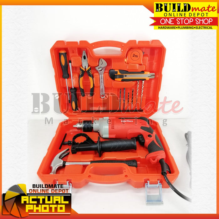 ZEKOKI 16mm Impact Drill Tools Set 710W 13PCS Tool Kit ZKK-1670HDK •BUILDMATE•