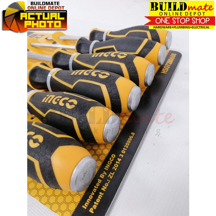 INGCO GO-Through Screwdriver 6PCS/SET HSGT280608  •BUILDMATE• IHT