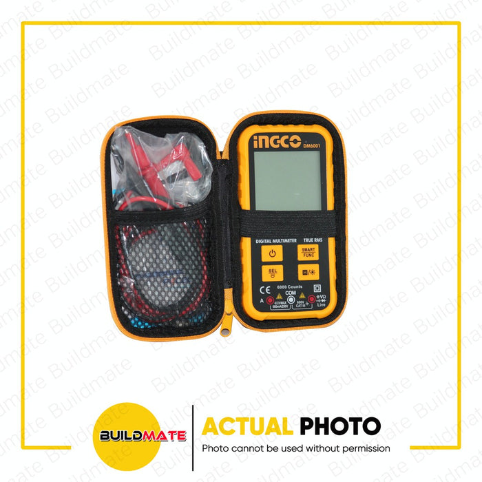 INGCO Digital Multimeter True RMS 6000 counts DM6001 + FREE TROWEL •BUILDMATE• IPT