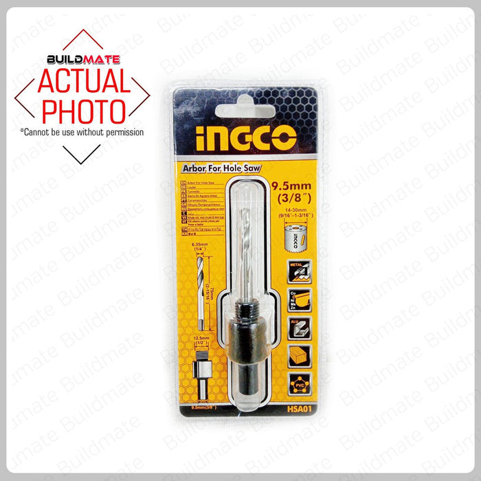 INGCO Arbor For Hale Saw 9.5mm 3/8" HSA01 •BUILDMATE• IHT