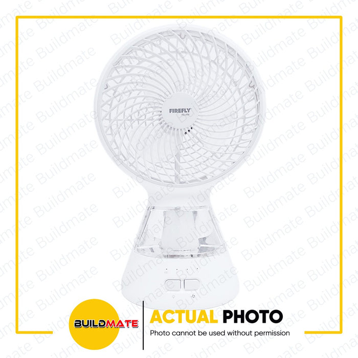 BUILDMATE Firefly Mini Table Fan with Night Light 3-Speed Multifunction Rechargeable Personal Fan FEL650