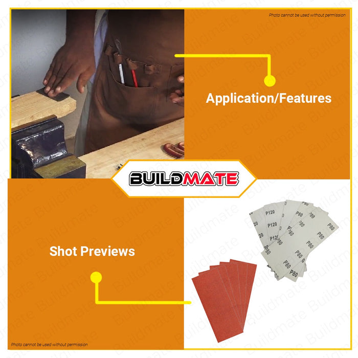 INGCO 5 PCS Finishing Sanding Sheet Set AKFS240101-1 for FS3208 •BUILDMATE• HT2