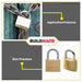 MASTER LOCK Economy Brass Padlock Pad lock 4 PCS/SET 20mm 30mm 40mm SOLD PER SET •BUILDMATE•