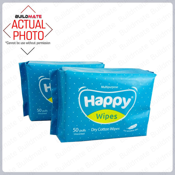 HAPPY WIPES Dry Wipes (1's) •BUILDMATE•