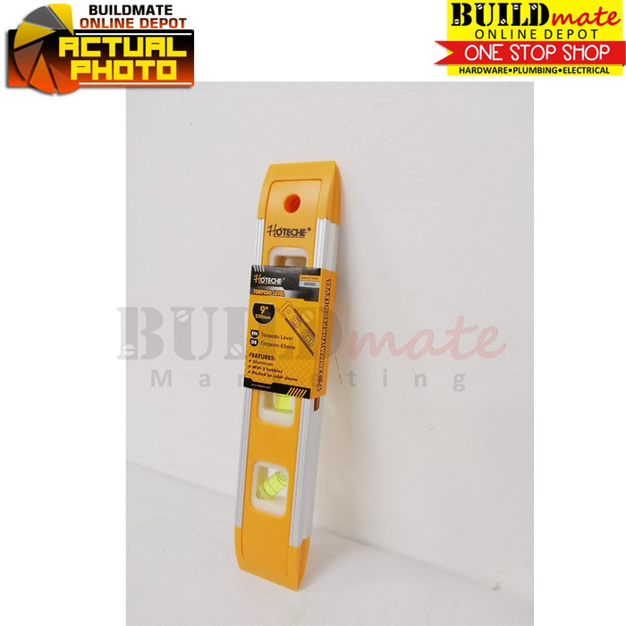 Hoteche Aluminum Torpedo Level 9" 230mm 283502 •BUILDMATE• 