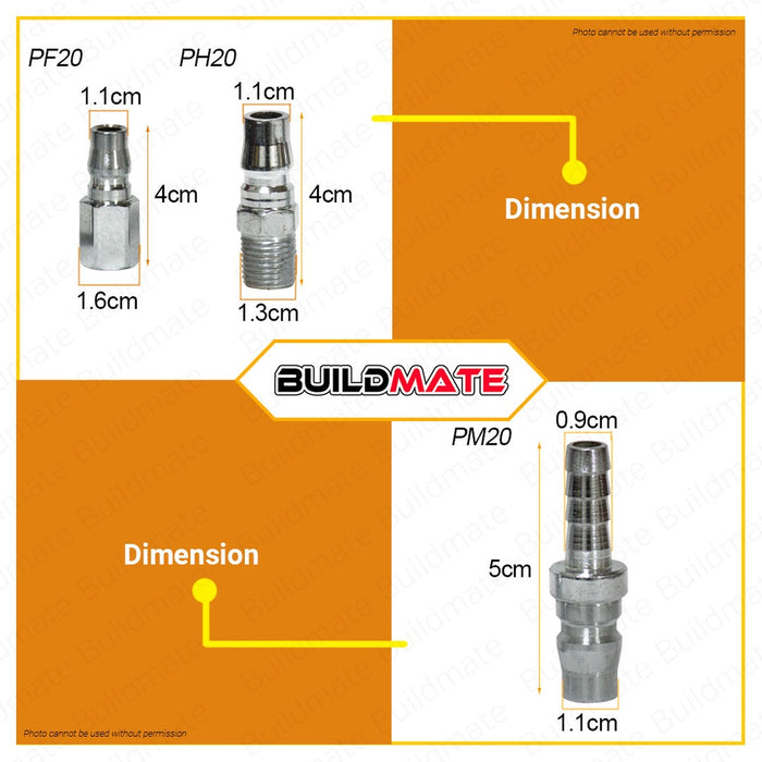 PROMAN GERMANY Air Adapter 1/4" PH20 PF20 PM20 SOLD PER PIECE 100% ORIGINAL / AUTHENTIC •BUILDMATE•