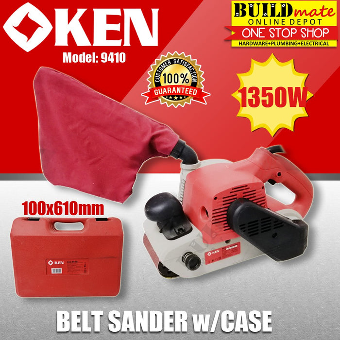 KEN Belt Sander with Case 1350W 9410 •100% ORIGINAL•
