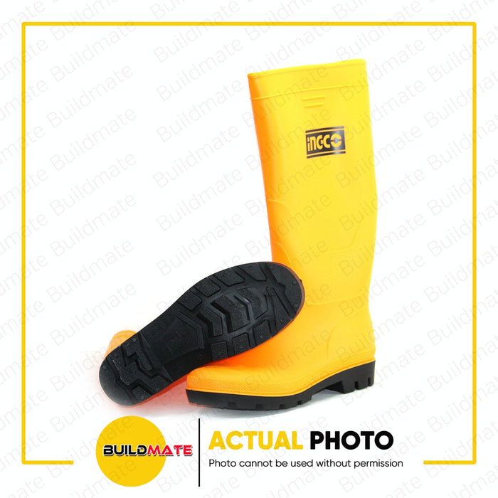 INGCO Industrial Heavy Duty Rain Boots Virgin PVC Nitrile 39cm SOLD PER PIECE •BUILDMATE• IHT