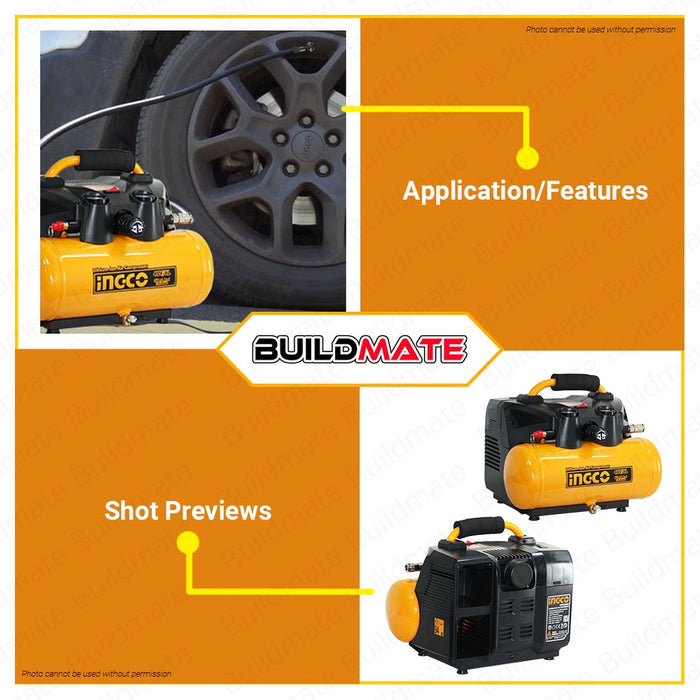 INGCO Lithium-Ion Cordless Air Compressor 40V 6L Power Share CACLI2003 •BUILDMATE• IPT