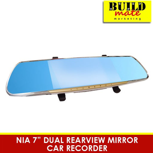 NIA 7" Dual Rearview Mirror Dashcam Car Recorder