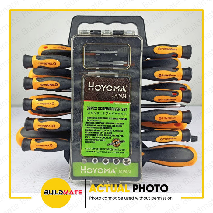 HOYOMA Screwdriver Set 39PCS/SET •BUILDMATE•
