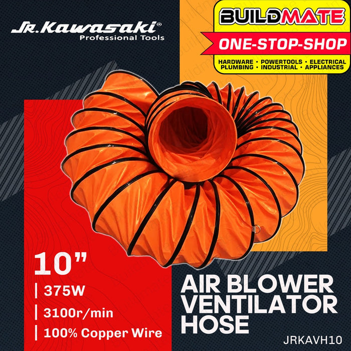 JR KAWASAKI 10" Inch | 12" Inch Air Ventilator Circulator Exhaust Fan With 5M Duct Hose 100% PURE COPPER •BUILDMATE•