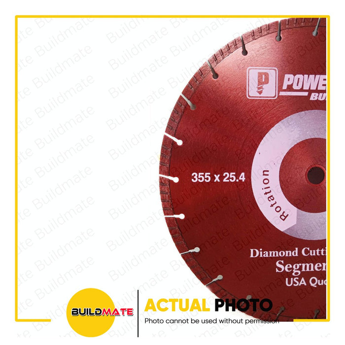 POWERHOUSE Diamond Cutting Wheel Dry Type For Concrete/Masonry 14" DD355 •BUILDMATE• PTAA