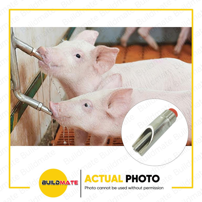 AQUAMAN Stainless Big Pig Drinker with Filter Plastic •BUILDMATE•