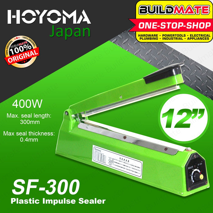 HOYOMA JAPAN Plastic Impulse Sealer 8" | 10" | 12" | 16" SOLD PER PIECE •BUILDMATE•