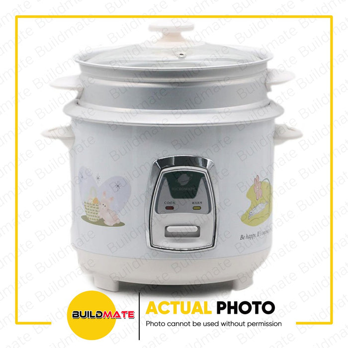 MICROMATIC Rice Cooker with Steamer 1.8L 10 CUPS MRC-7038 •BUILDMATE•