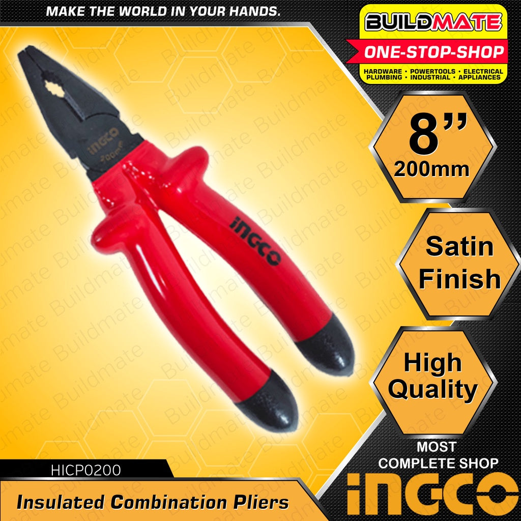 INGCO Insulated Combination Pliers Plier 8 HICP01200 100