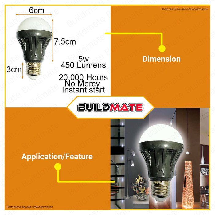 LIGHTHOUSE by POWERHOUSE LED Light Bulb E27 DAYLIGHT (ECONOMY) 5W •BUILDMATE• PHLH