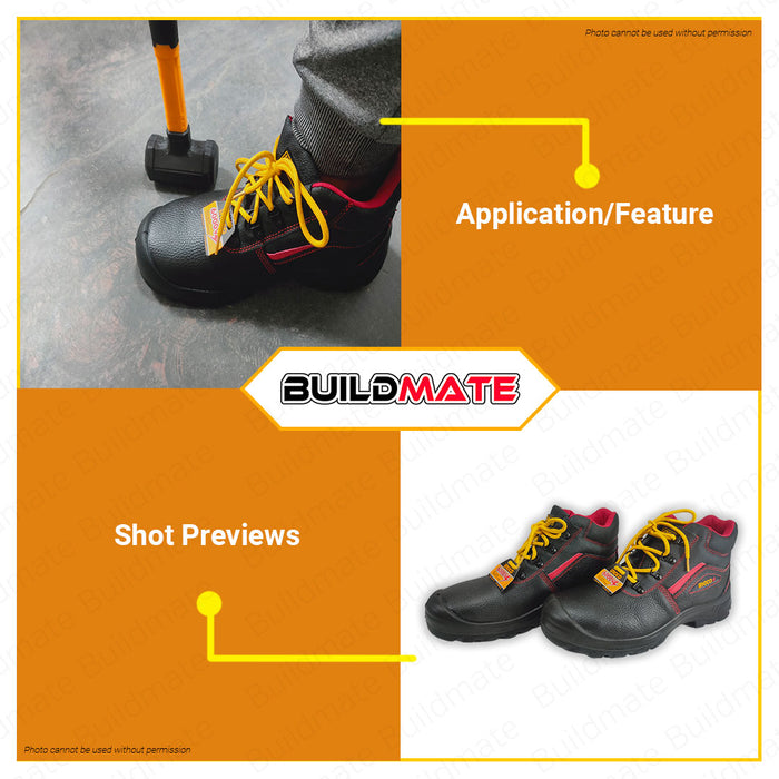 BUILDMATE Ingco Insulated Safety Boots 39 - 46 Insulated Work Steel Toe Worker Closed Shoe Protective Job Site Footwear SOLD IN PAIR SSH07IDSB - IHT