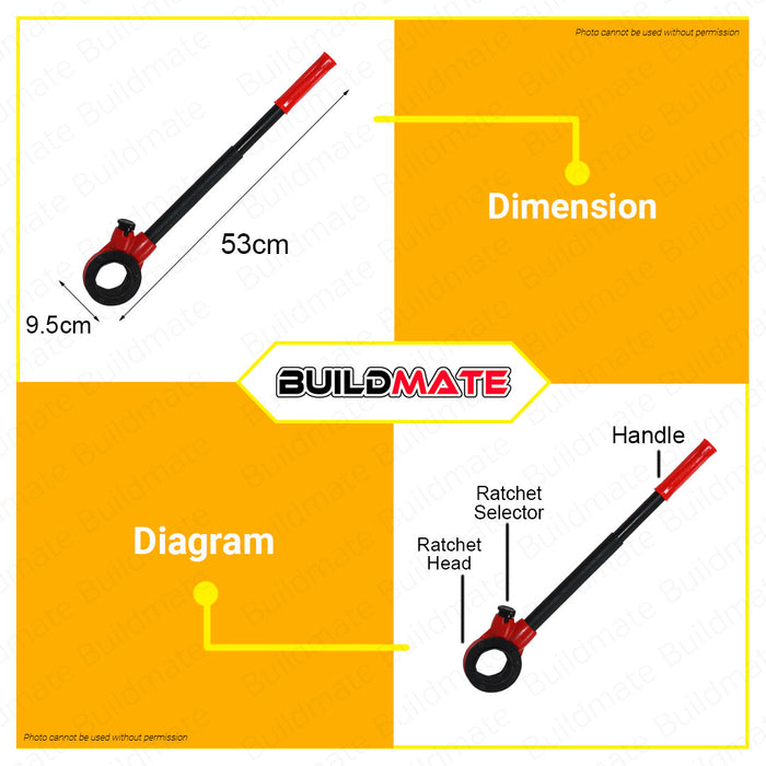 MEGA 8 PCS Manual Pipe Threader 3/8" TO 1-1/4" MPT08S •BUILDMATE•