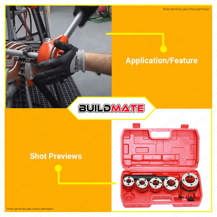 MEGA 8 PCS Manual Pipe Threader 3/8" TO 1-1/4" MPT08S •BUILDMATE•