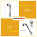 Hoteche L-type L Wrench Wrenches 11mm HTC-192106 •BUILDMATE•