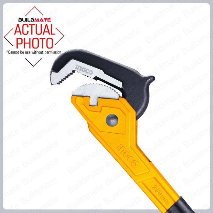 INGCO Ratcheting Pipe Wrench Carbon Steel •BUILDMATE• IHT