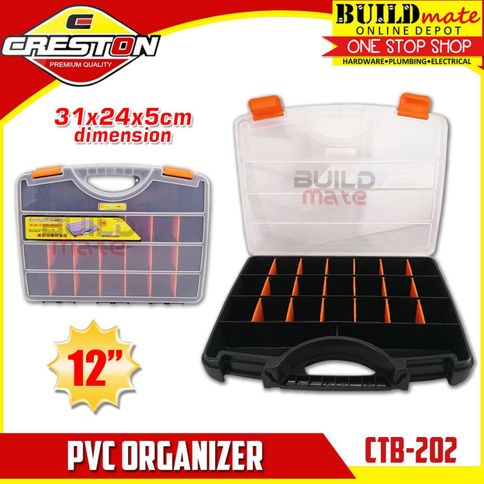 CRESTON PVC Storage Organizer 12" CTB-202 •BUILDMATE•