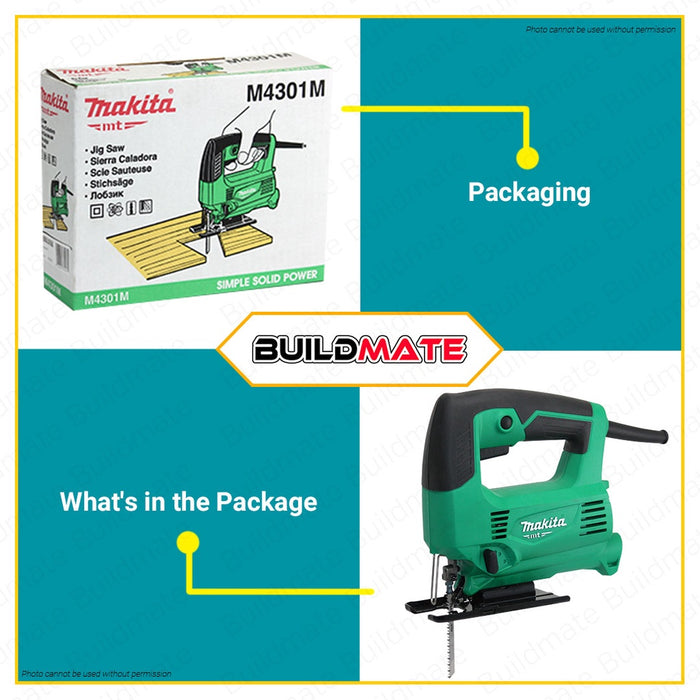 MAKITA Original MT SERIES Jigsaw Jig Saw 450W For Woodworking M4301M •BUILDMATE•