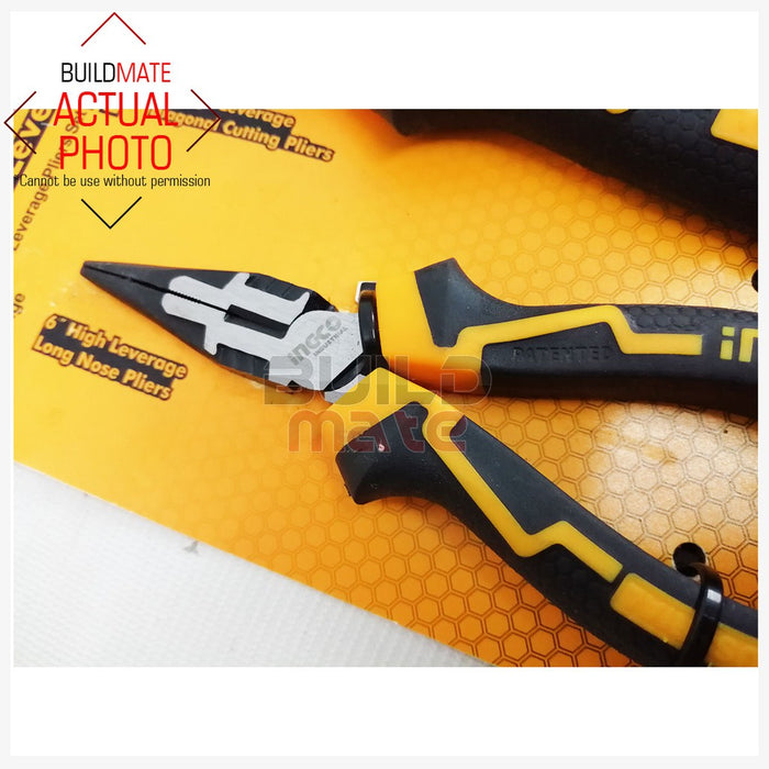 BUILDMATE Ingc 3pcs High Leverage Pliers Set Cr-V Combination, Long Nose, Diagonal Cutting Plier Hand Tools Repair Kit - IHT