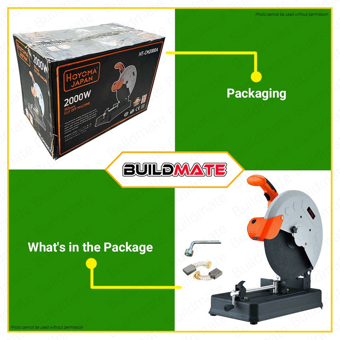 HOYOMA JAPAN Cut Off Machine Chop Saw Chopsaw Cutter 2000W 14" 355mm HT-CM2000A •BUILDMATE•