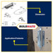 STAR WHEEL Chain Bolt Door Lock 4 Inches #140 CP 100% ORIGINAL / AUTHENTIC •BUILDMATE•
