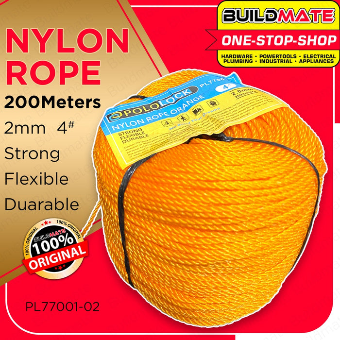 Nylon Rope 200m 2mm HIGH QUALITY PL77001-02 •BUILDMATE• — Buildmate