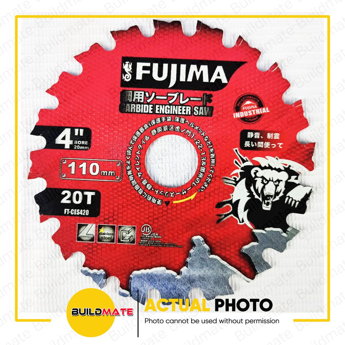 FUJIMA Carbide Engineer Saw Cutting Disc 4" 110mm x 20T FT-CES110*20 •BUILDMATE•