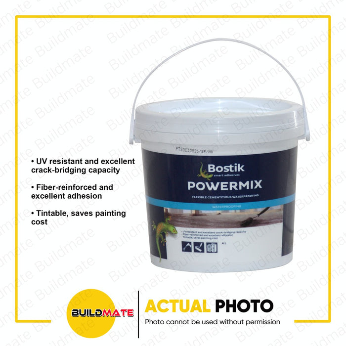 BOSTIK Powermix Flexible Cementitious Water Proofing 4L 1GALLON •BUILDMATE•