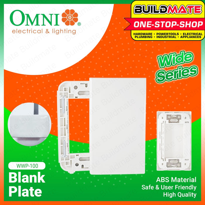 OMNI Blank Plate WWP-100 WIDE SERIES •BUILDMATE•
