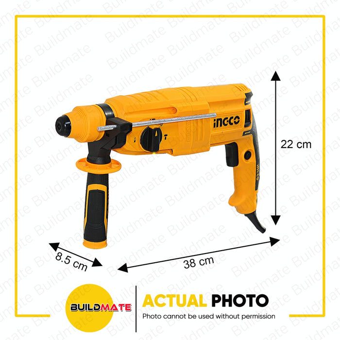 INGCO SDS Rotary Hammer Drill Plus System Engraver +FREE Drill Bits 800W RGH9028 | 100% ORIGINAL / AUTHENTIC •BUILDMATE• IPT