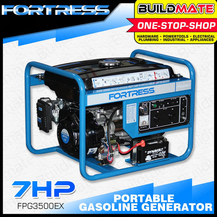 FORTRESS Portable Gasoline Power Generator 2400W Surge Output FPG3500EX 100% ORIGINAL •BUILDMATE•
