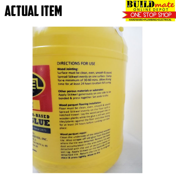 BUILDMATE Stikwel Wood Parquet Flooring Adhesive Glue 4kg ( 1 Gallon )