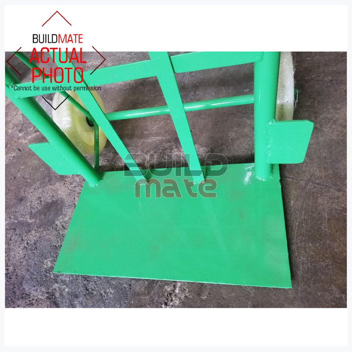 Hand Push Cart Trolley Green 6" Wheels •BUILDMATE•