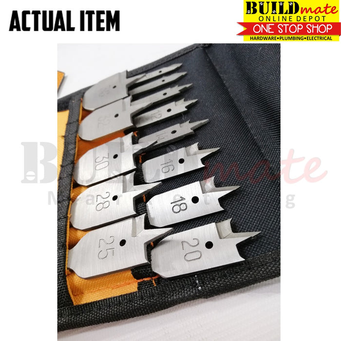 INGCO Flat Wood Drill Bits Set 13PCS 1/4" Shank for Wood Drilling Tools AKD41301 •BUILDMATE• IHT