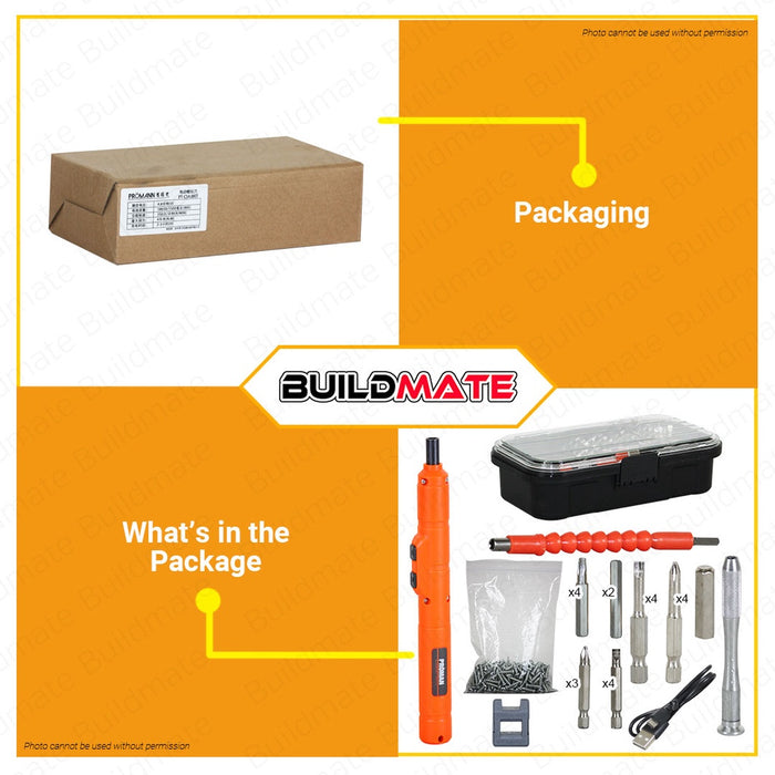 PROMAN Cordless Rechargeable Screwdriver PT-CS4.8V 100% ORIGINAL / AUTHENTIC •BUILDMATE•