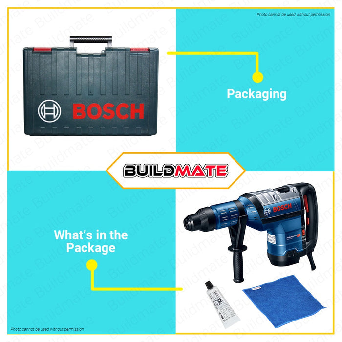 BOSCH Professional 1500W SDS MAX Rotary Hammer Drill with Case 12.5J 45mm GBH 8-45 D 06112651K0 100% ORIGINAL / AUTHENTIC •BUILDMATE•